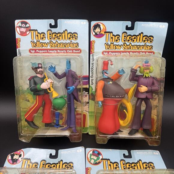 The Beatles Yellow Submarine McFarlane Toys 2000 Series 2 - Full Set- Sealed New - Picture 3 of 6